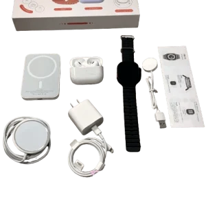 ¡Promoción Combo X8: Reloj + Audífonos + Cargadores!